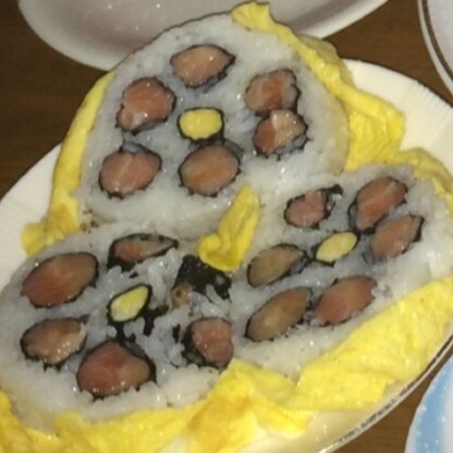 発想を真似させていただき、中身をお魚で作ってみました！美味しくいただきました♡